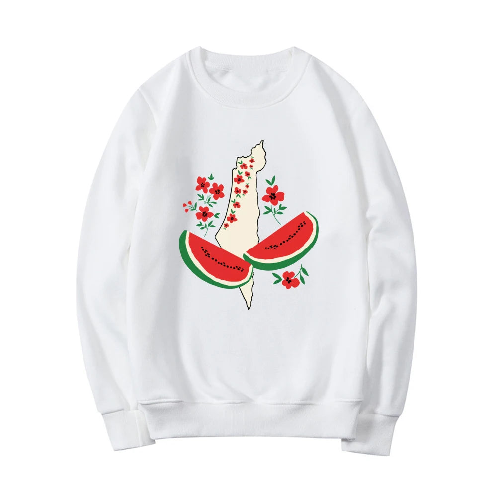 Peace & Love: Palestine-Inspired Watermelon Hoodie